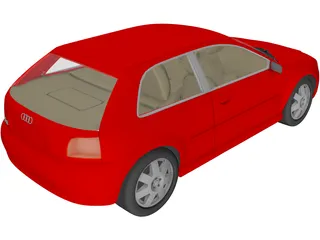 Audi A3 3-door 3D Model