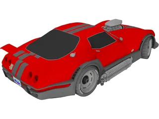 Chevrolet Corvette Supecharged (1981) 3D Model