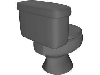Toilet Bowl Modern 3D Model