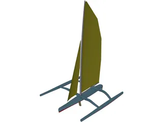 Trimaran 3D Model