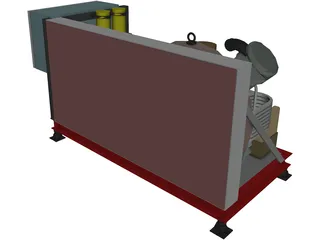 Air Compressor HP 3D Model