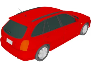 Mazda Familia S-Wagon (1999) 3D Model