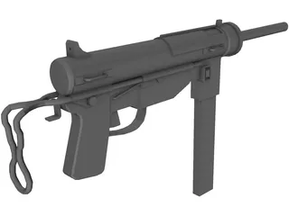 M3 Greese Gun 3D Model