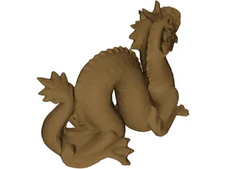 Golden Dragon 3D Model