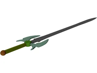 Fantasy Sword 3D Model