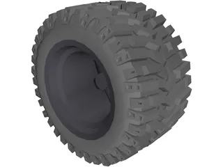 Micky Tompson Baja Claw Tyre 3D Model