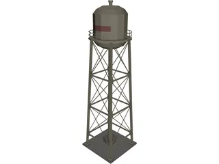 Water Tower 3D Model