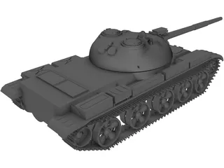 T-55 Tank 3D Model
