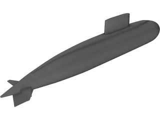 Kilo Russia Submarine 3D Model