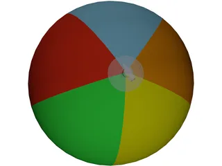 Beach Ball 3D Model