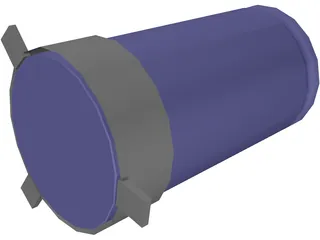 High Voltage Capacitor 3D Model