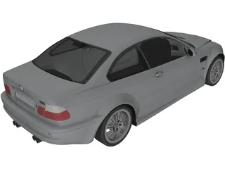 Bmw M3 CSL (2004) 3D Model