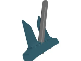 Danforth Anchor 3D Model