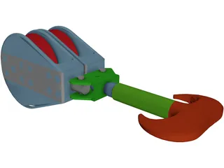 Crane Hook Large 3D Model