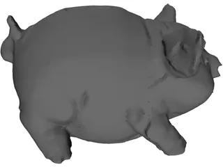 Pig Moneybox 3D Model