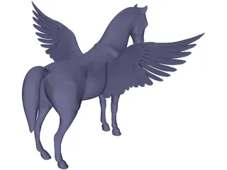 Flying Horse 3D Model