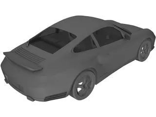 Porsche 911 996 Turbo 3D Model