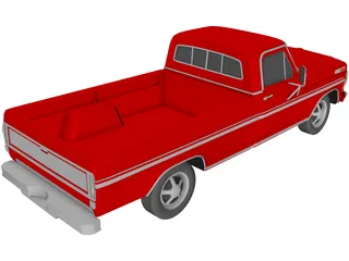 Ford Pickup (1971) 3D Model