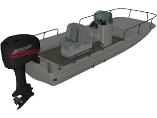 Boston Whaler Boat 3D Model