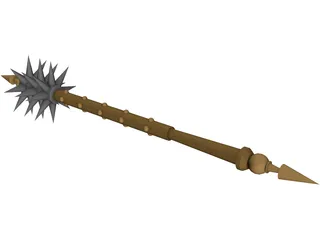 Spiked Mace 3D Model