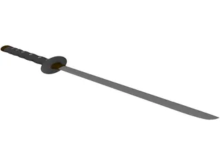 Ninjato Katana 3D Model