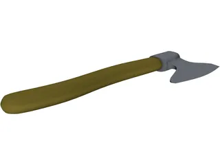 Medieval Axe Handle 3D Model