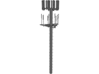 Cell Phone Tower 3D Model