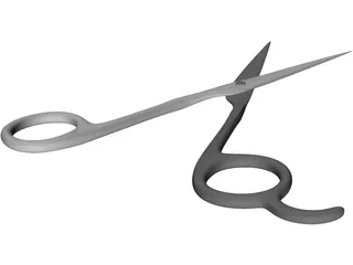 Haircut Scissors 3D Model