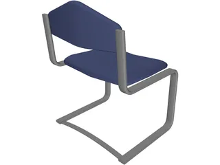 Waiting Room Chair 3D Model