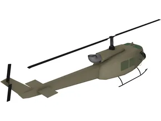 Bell UH-1 Iroquois 3D Model