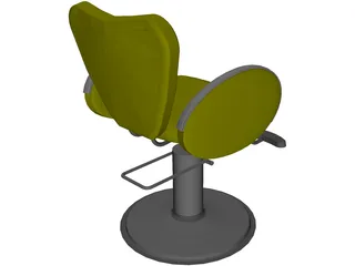 Salon Styling Chair 3D Model