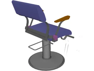 Takara Belmont Fresco Hair Styling Chair 3D Model