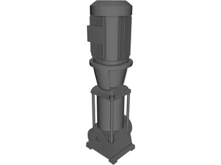 Grundfos Pump 3D Model