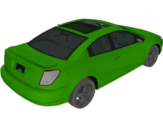 Saturn Ion Quad Coupe (2004) 3D Model