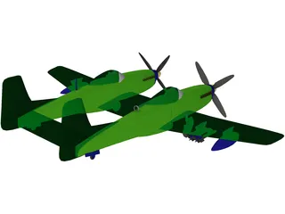 F-82 Twin Mustang 3D Model