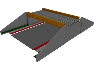 Thru Plate Girder Bridge 3D Model