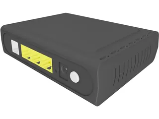 D-Link ADSL Router 3D Model