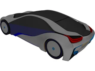BMW i8 Concept 3D Model