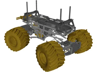 Tamiya TXT-1 RC 1/10 Monster Truck 3D Model