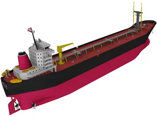 Oil Tanker Ship 3D Model