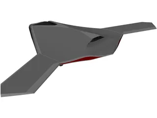 X-47B Unmanned Drone 3D Model
