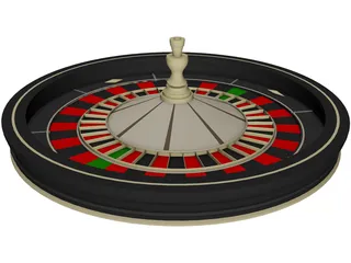 Roulette Wheel 3D Model