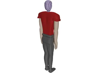 Cartoon Man 3D Model