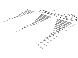 Prolyte H30D Triangulair Aluminium Truss Structure Collection 3D Model