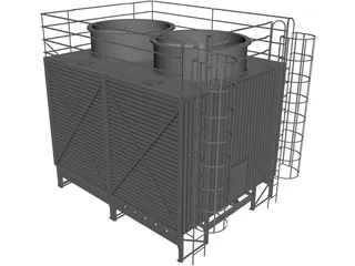 Cooler Tower 3D Model