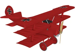 Triplane German 3D Model