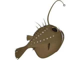 Angler Fish Angus 3D Model