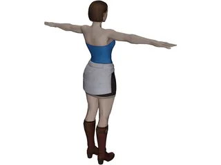 Jill Resident Evil 3 3D Model