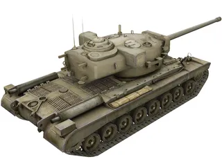 US T29 Tank 3D Model