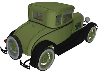 Ford Model A (1939) 3D Model